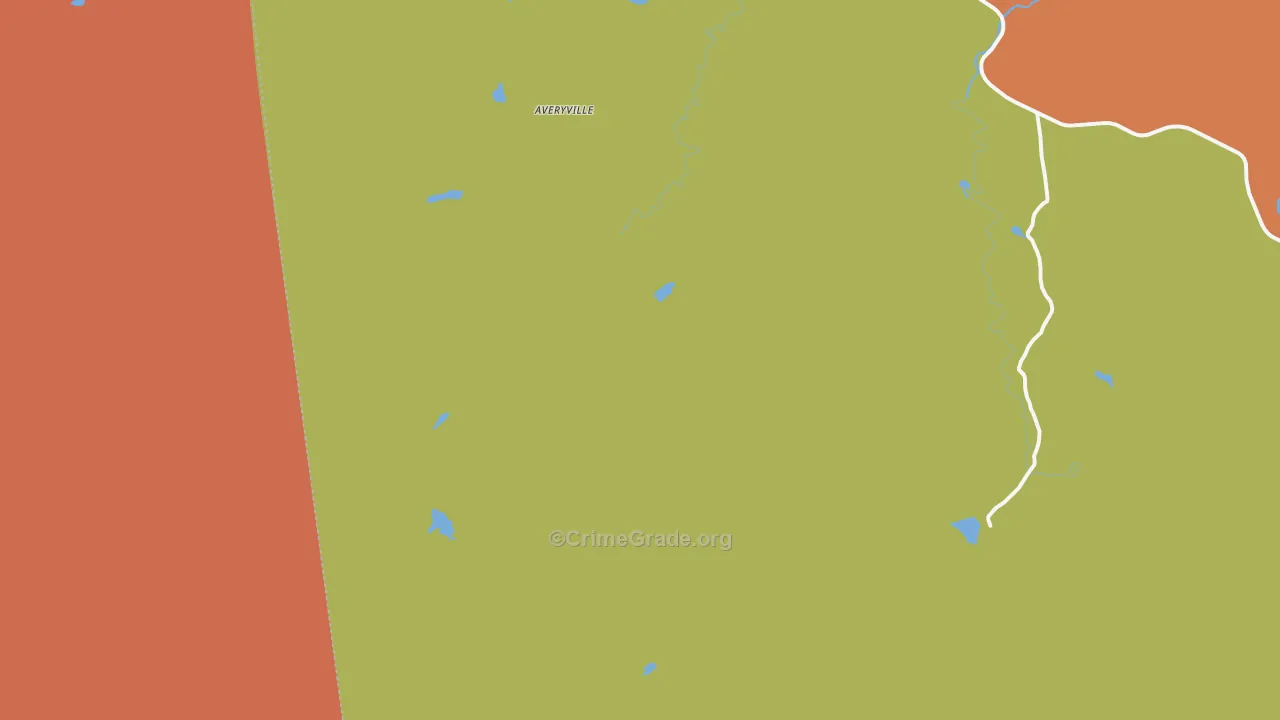 North Pole, NY Map of Burglary Rates