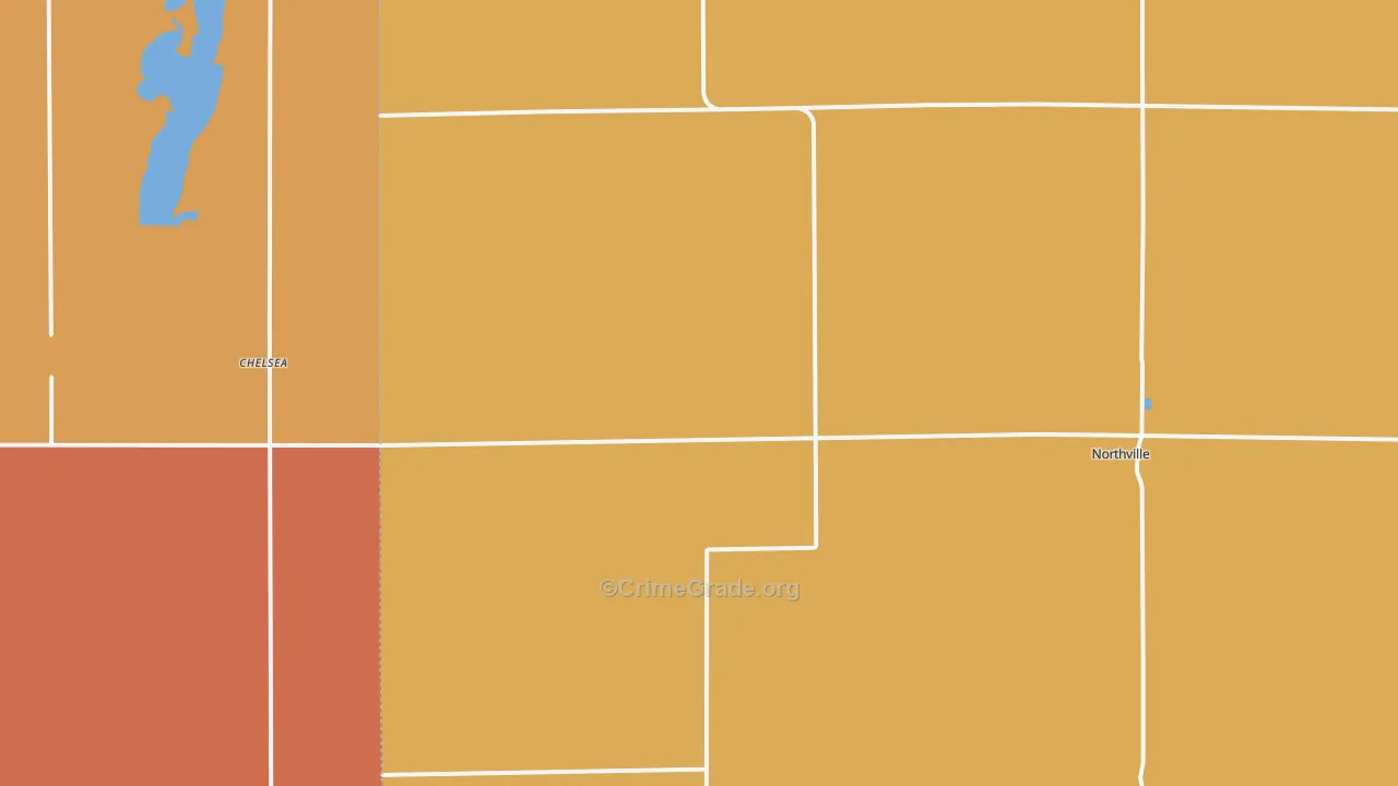 Northville, SD Map of Burglary Rates