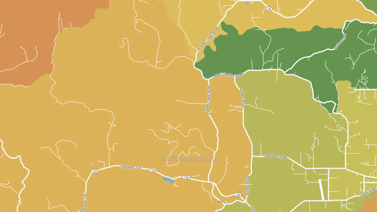 Noti, OR Map of Burglary Rates