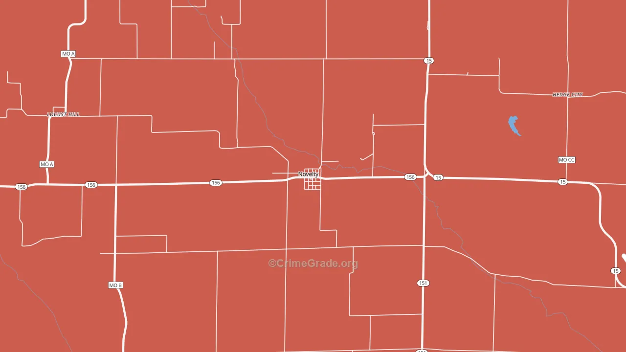 Novelty, MO Map of Burglary Rates