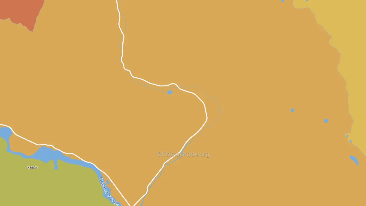 Noxon, MT Map of Burglary Rates