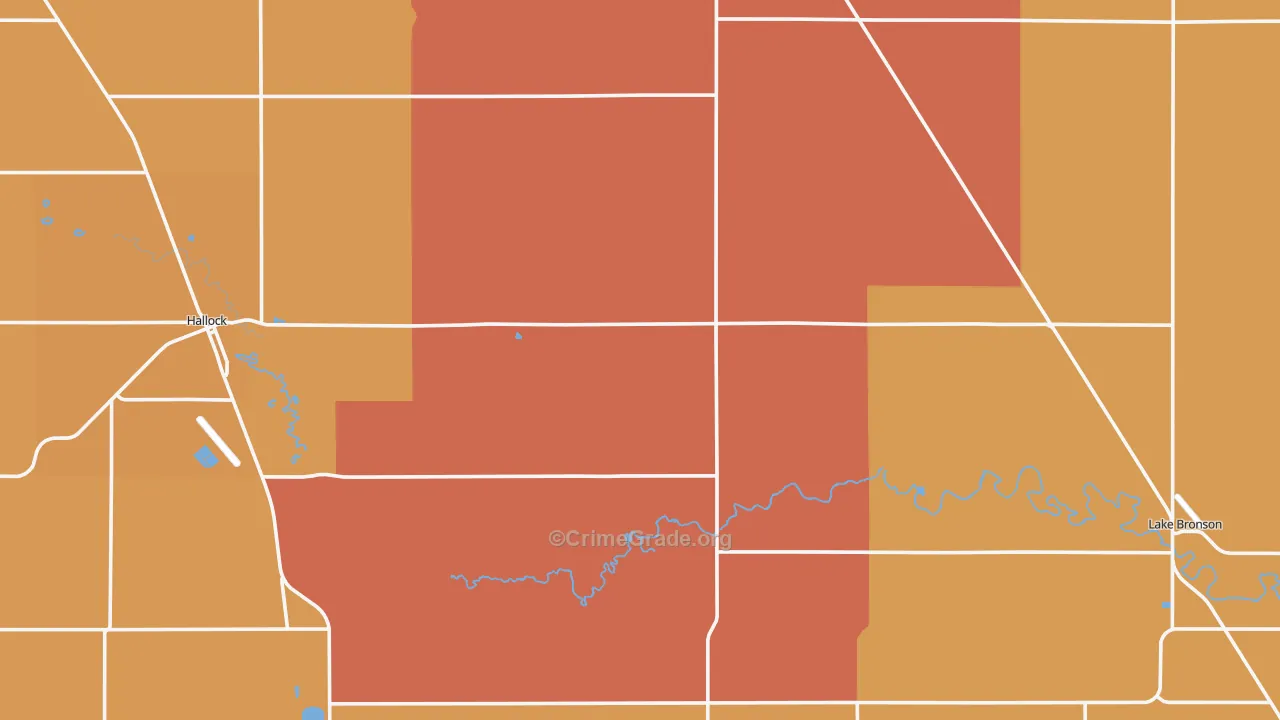 Noyes, MN Map of Burglary Rates