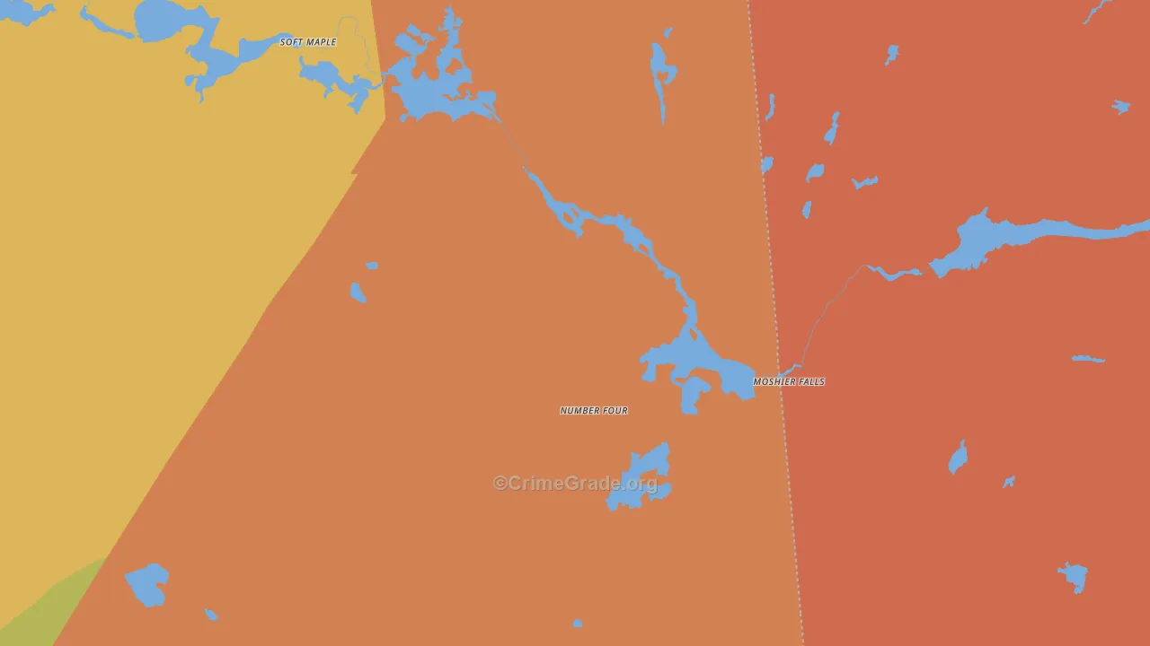 Number Four, NY Map of Burglary Rates