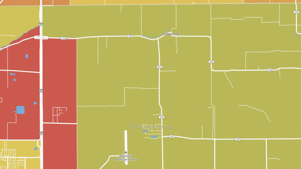 Number Nine, AR Map of Burglary Rates