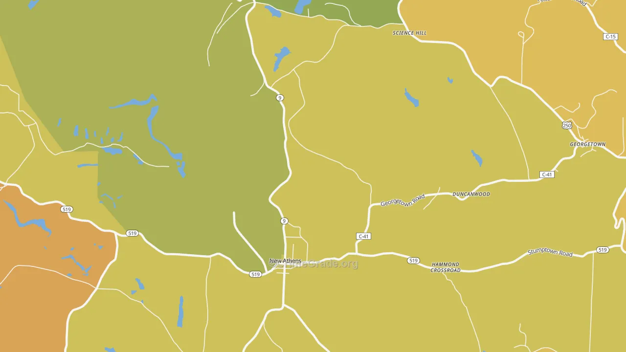 Oak Park, OH Map of Burglary Rates