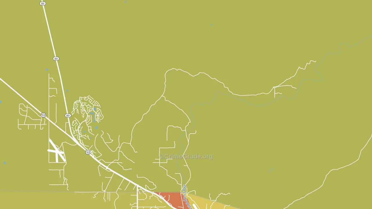 Octave, AZ Map of Burglary Rates