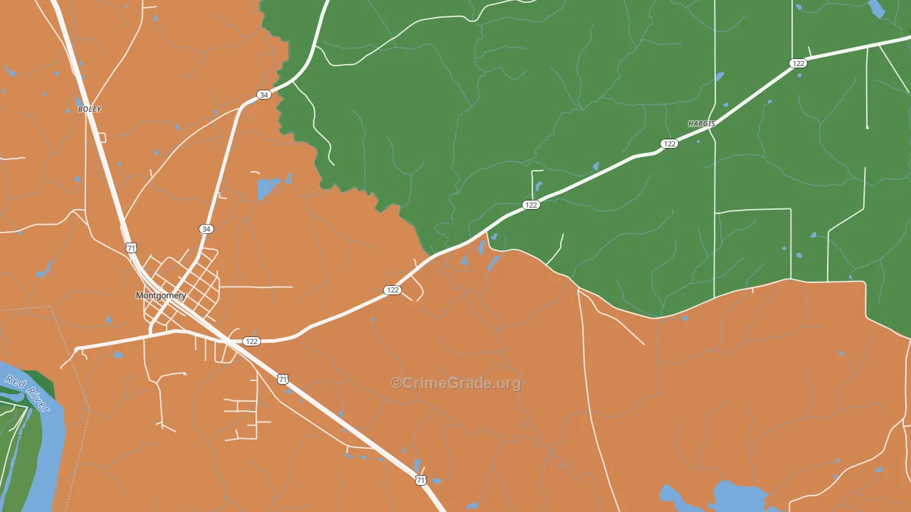Odra, LA Map of Burglary Rates