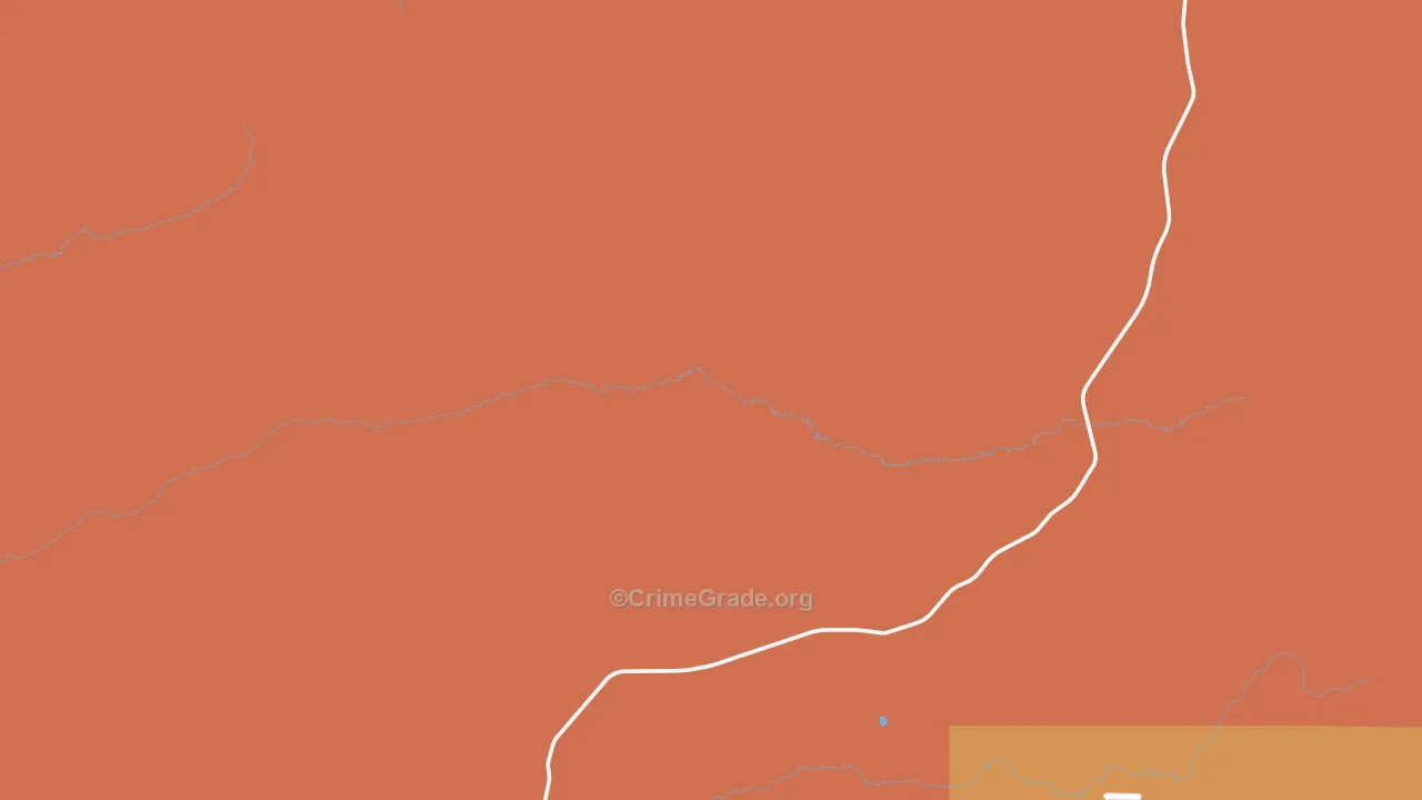 Ojito, NM Map of Burglary Rates