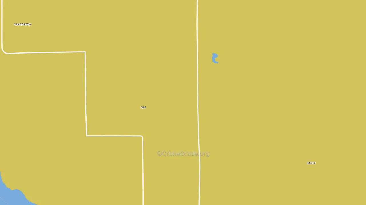Ola, SD Map of Burglary Rates