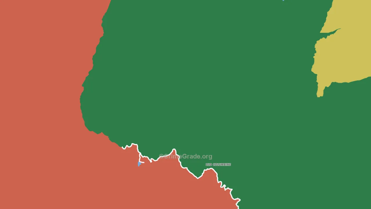 Old Columbine, AZ Map of Burglary Rates