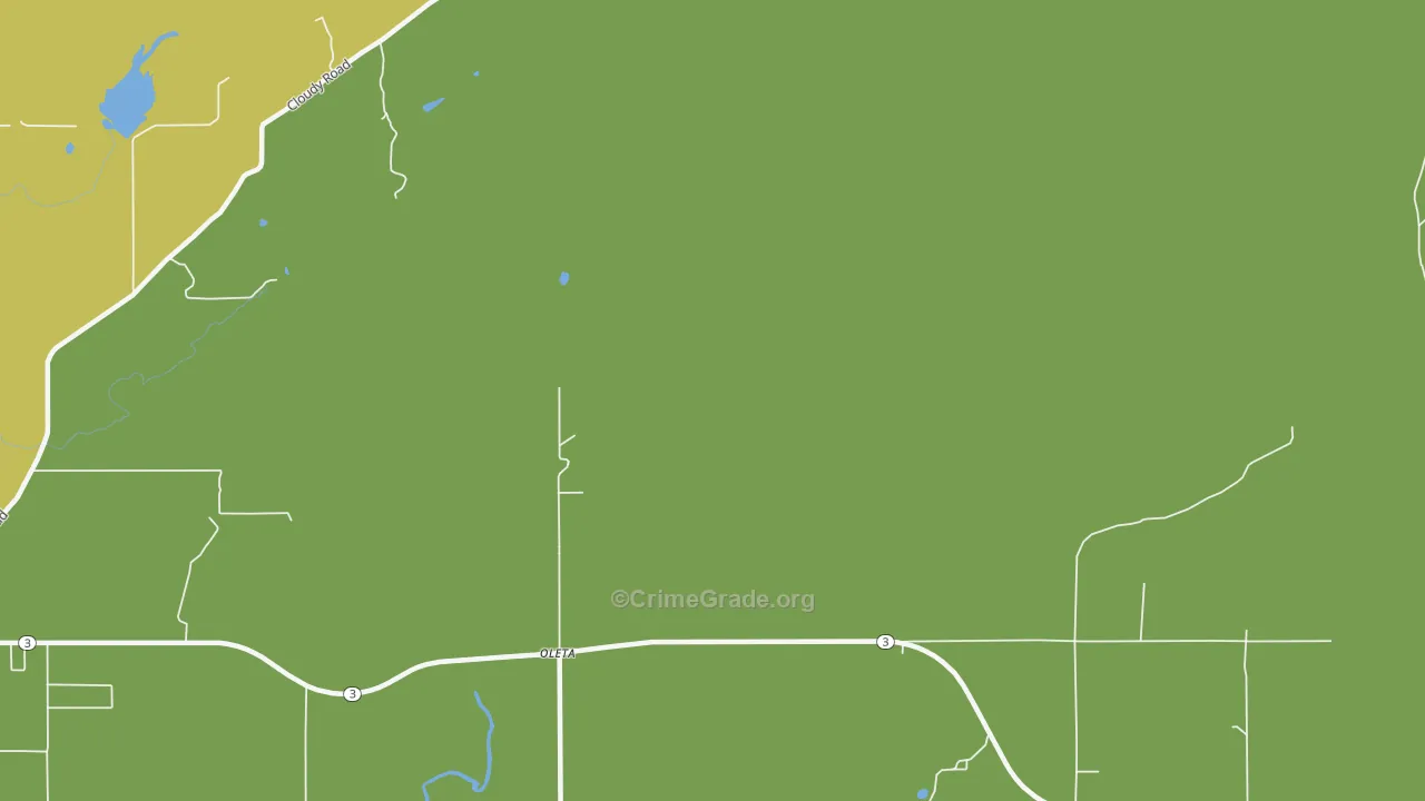Oleta, OK Map of Burglary Rates