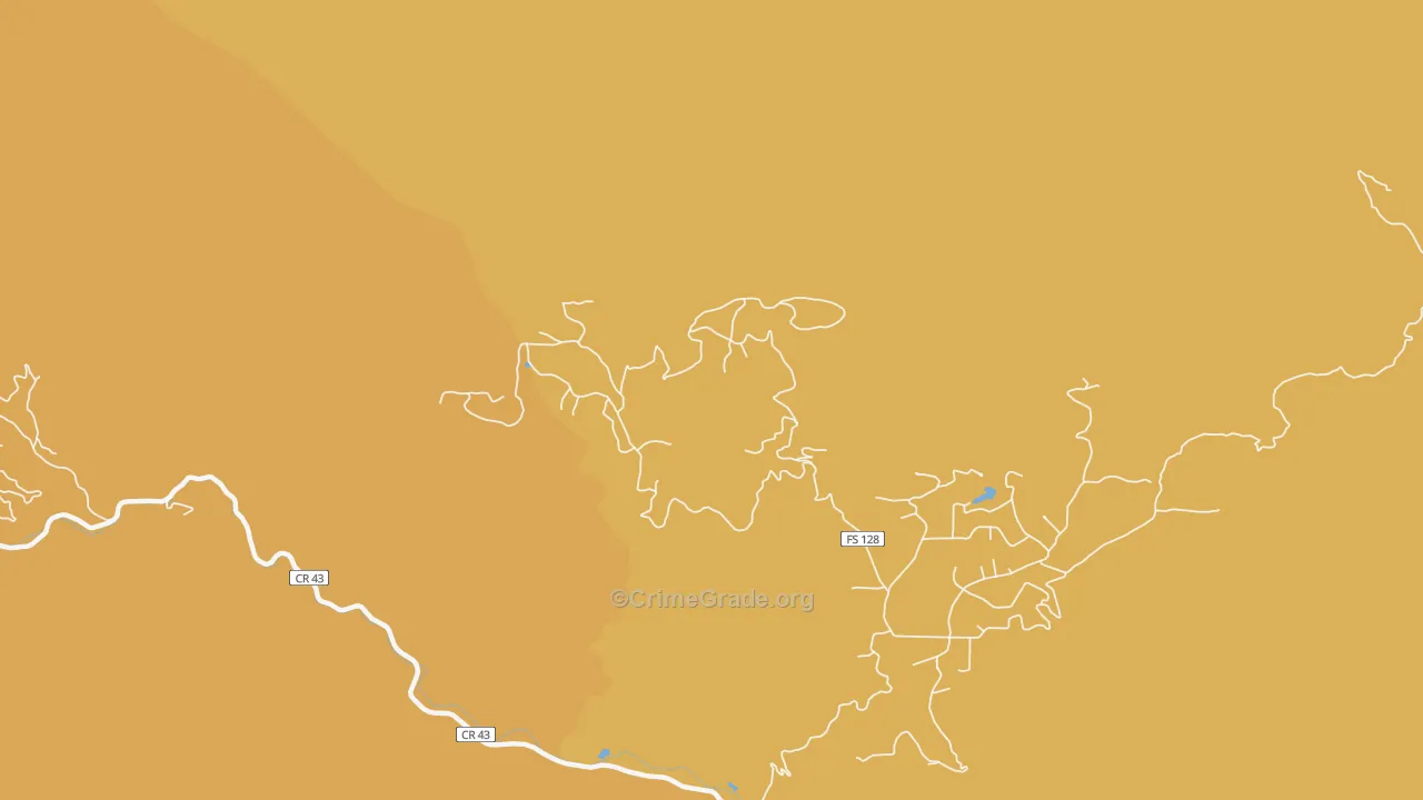 Olympus Heights, CO Map of Burglary Rates