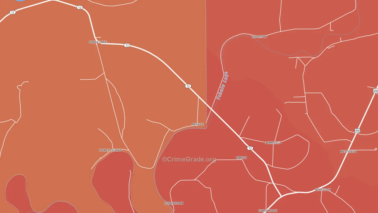 Omega, MS Map of Burglary Rates