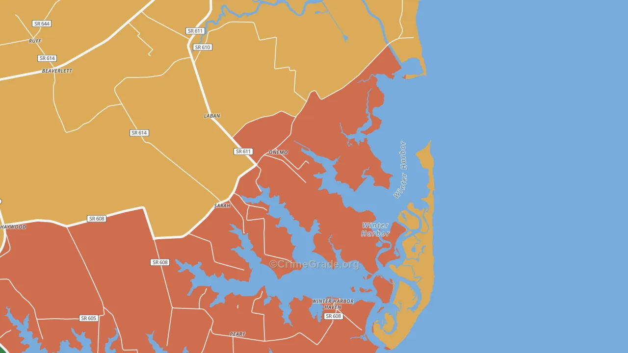 Onemo, VA Map of Burglary Rates