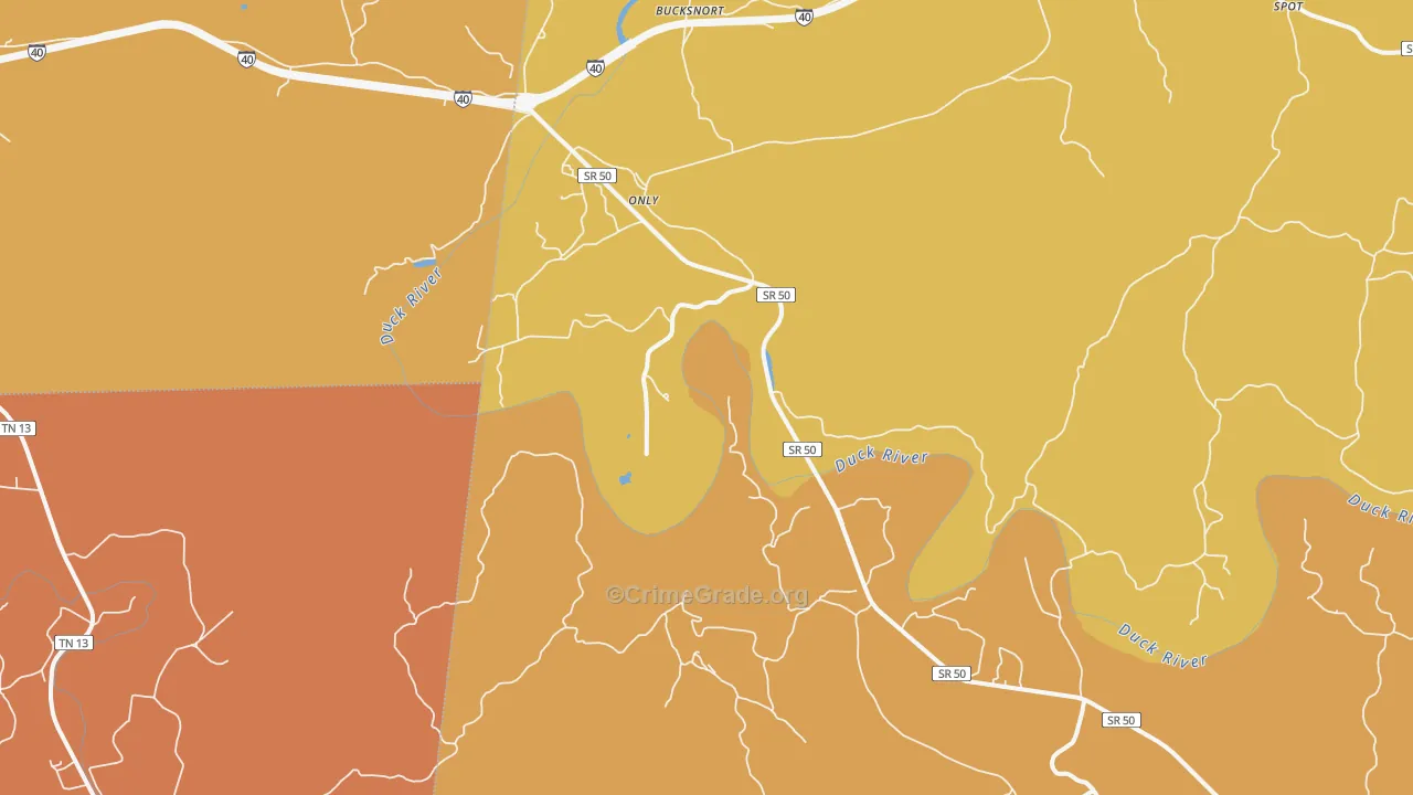 Only, TN Map of Burglary Rates