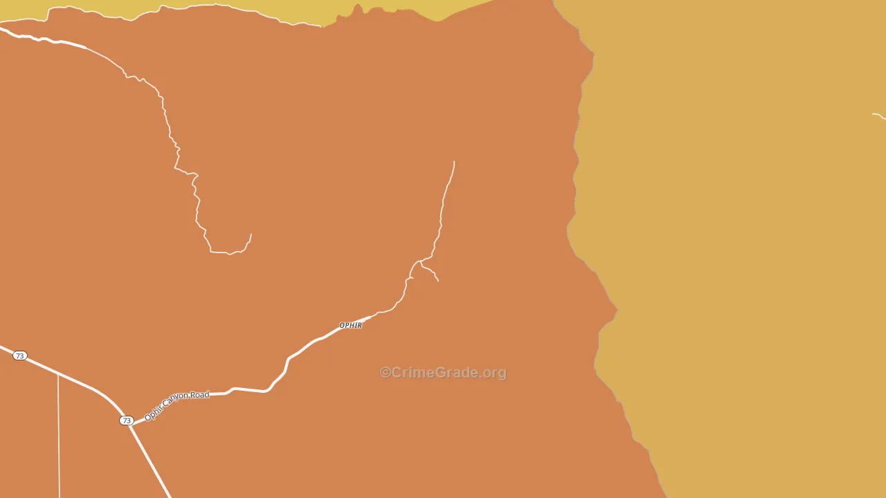 Ophir, UT Map of Burglary Rates