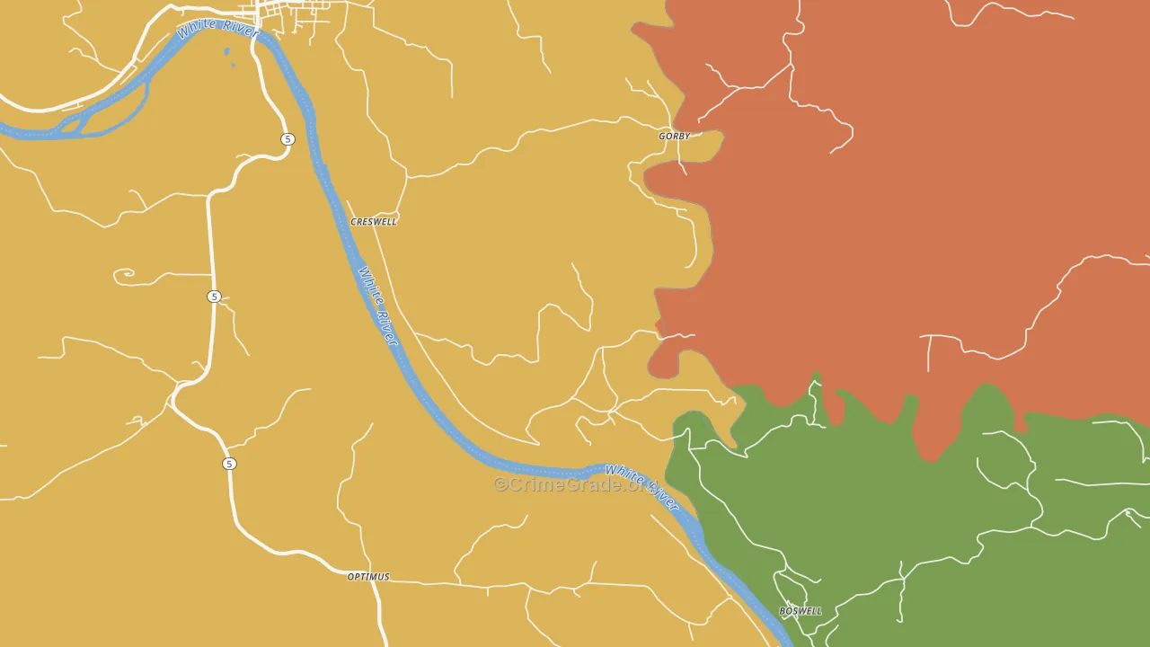 Optimus, AR Map of Burglary Rates