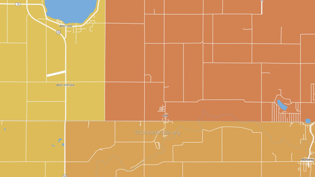 Ora, IN Map of Burglary Rates