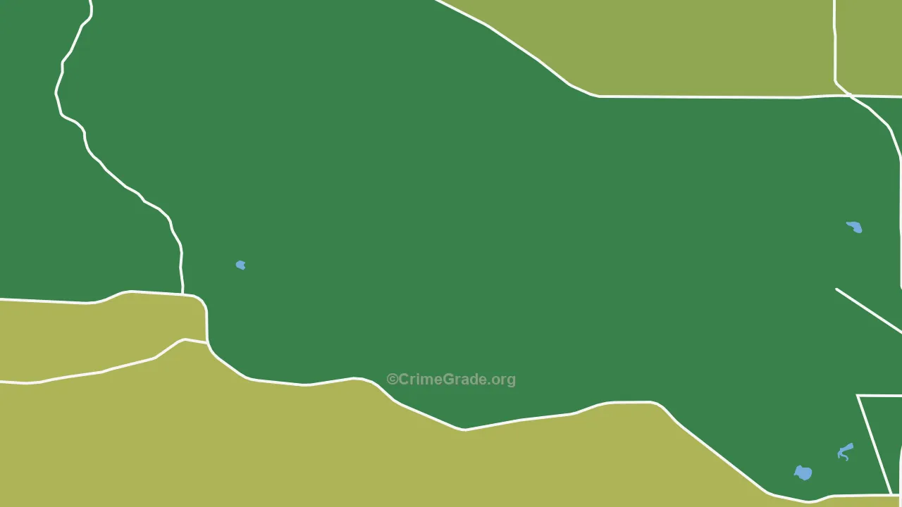 Orchard Valley, WY Map of Burglary Rates