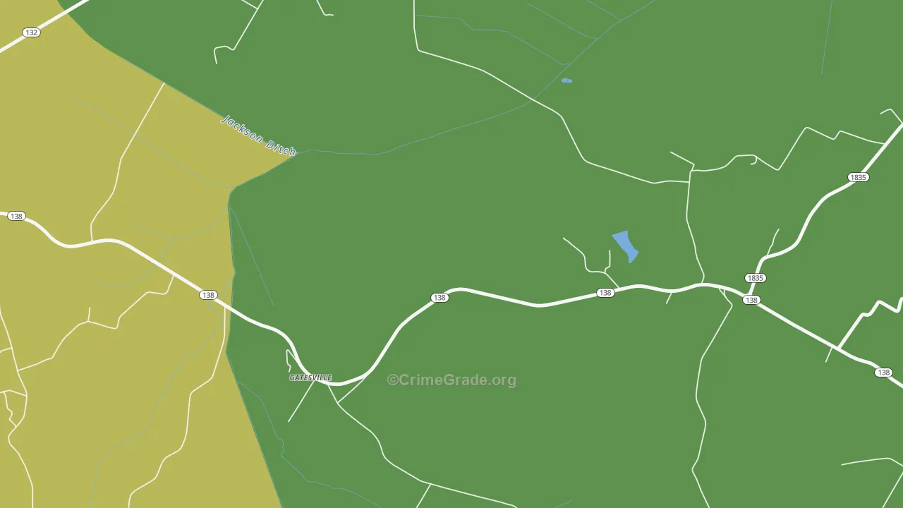 Ortiz, KY Map of Burglary Rates
