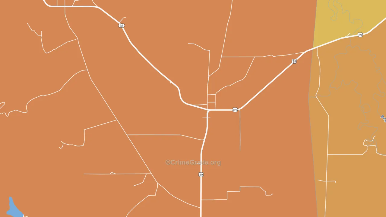 Ovid, ID Map of Burglary Rates