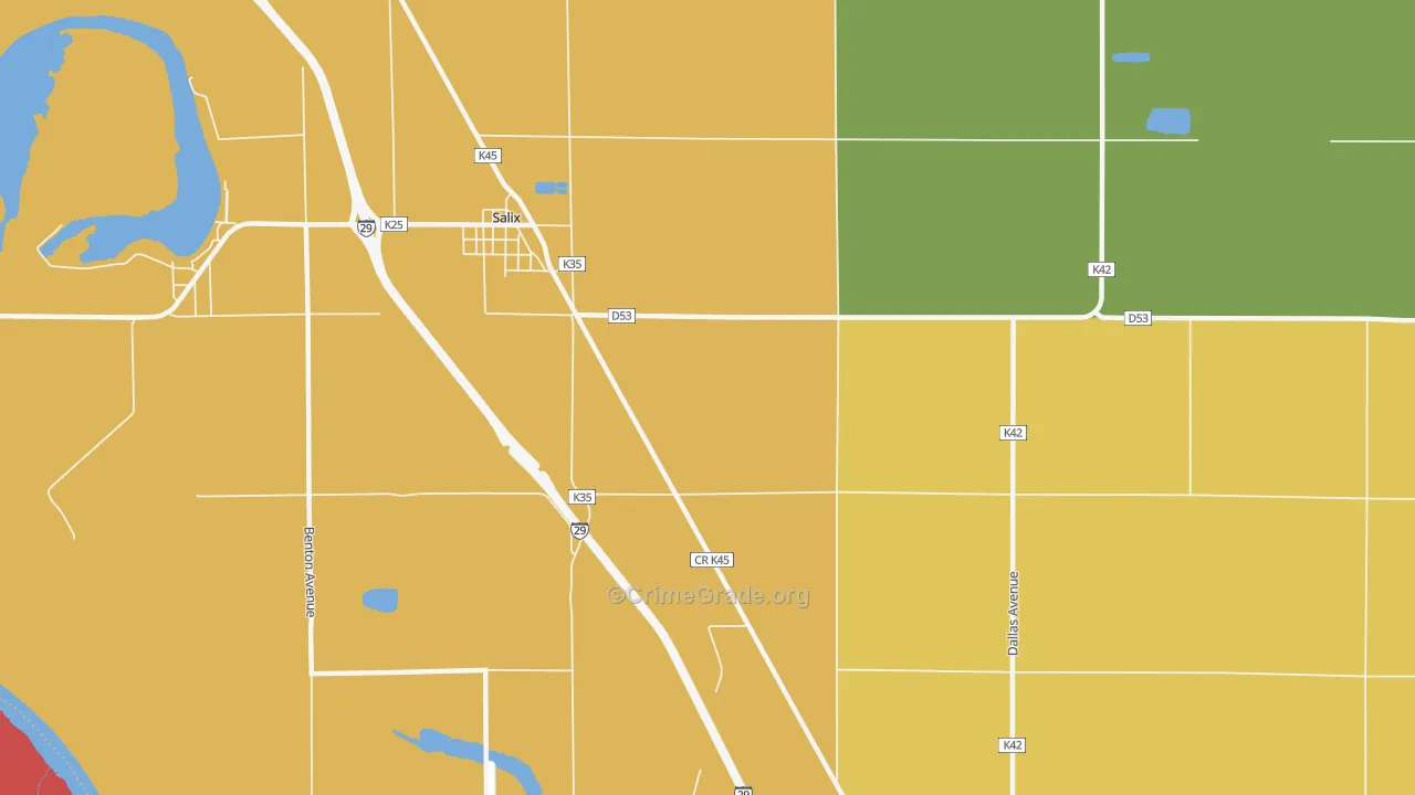 Owego, IA Map of Burglary Rates