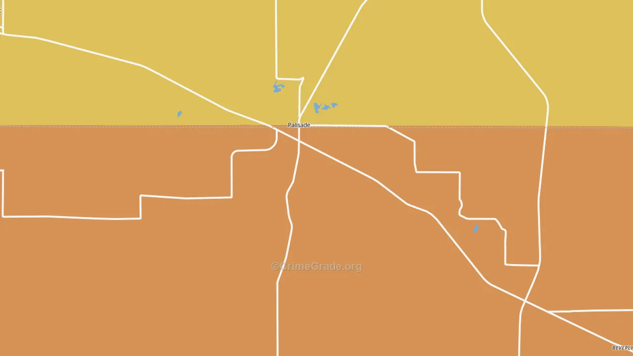 Palisade, NE Map of Burglary Rates