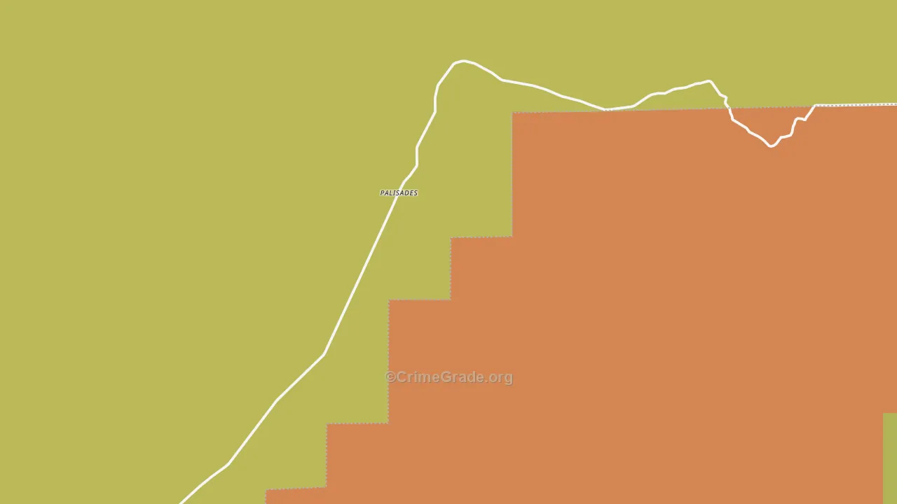 Palisades, WA Map of Burglary Rates