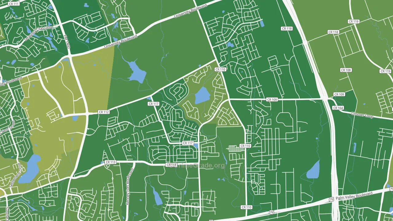 Paloma Lake, Round Rock, TX Map of Burglary Rates