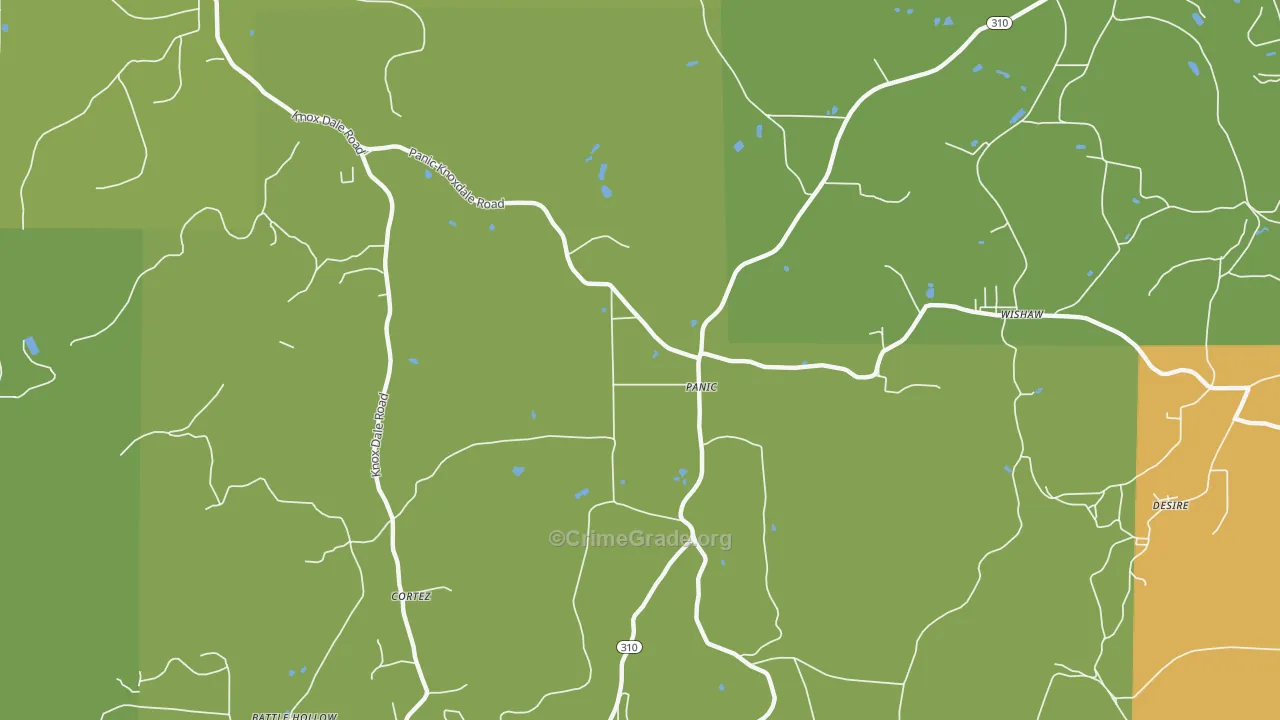 Panic, PA Map of Burglary Rates