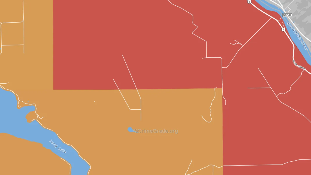 Parent, ME Map of Burglary Rates