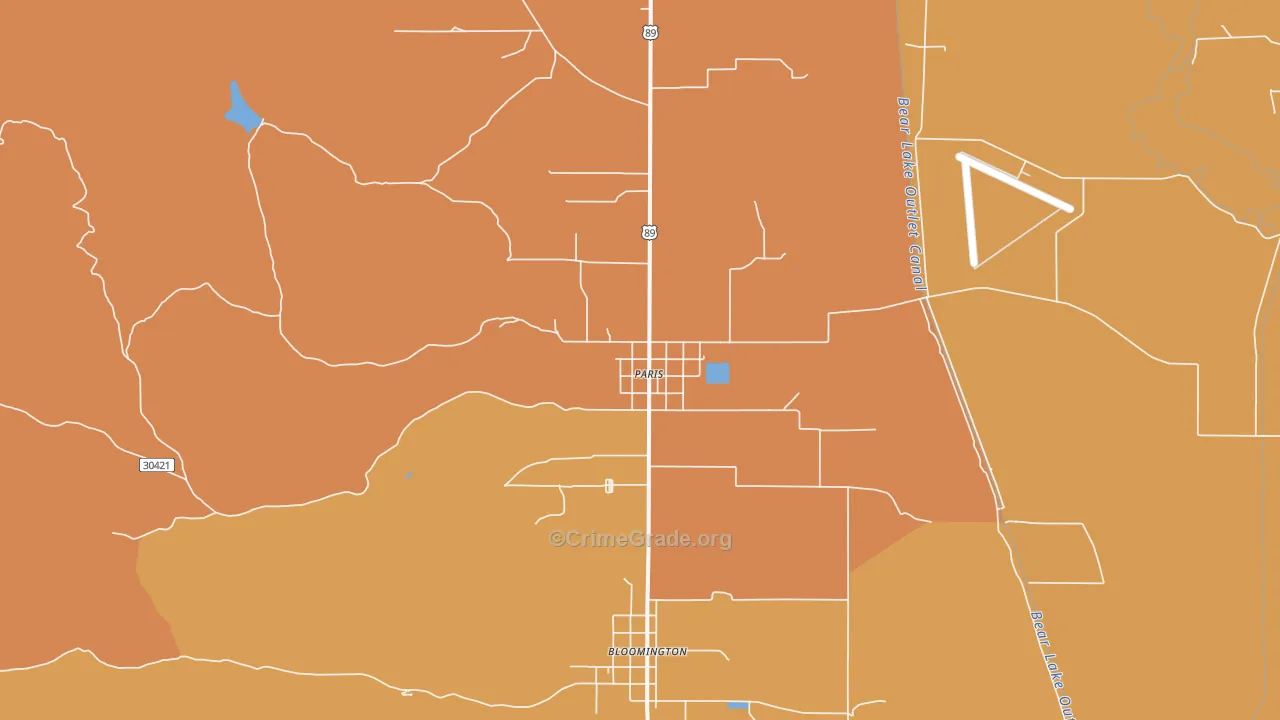 Paris, ID Map of Burglary Rates