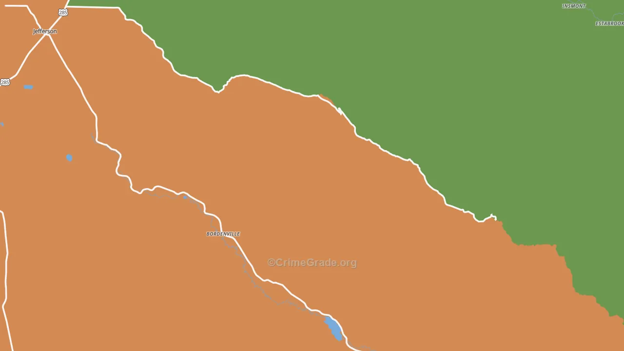 Park County, CO Map of Burglary Rates