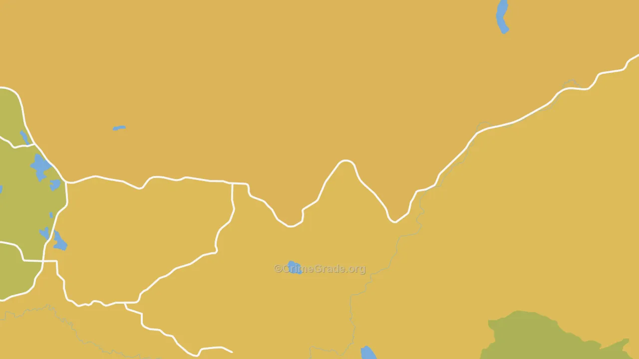 Park Rapids, WA Map of Burglary Rates