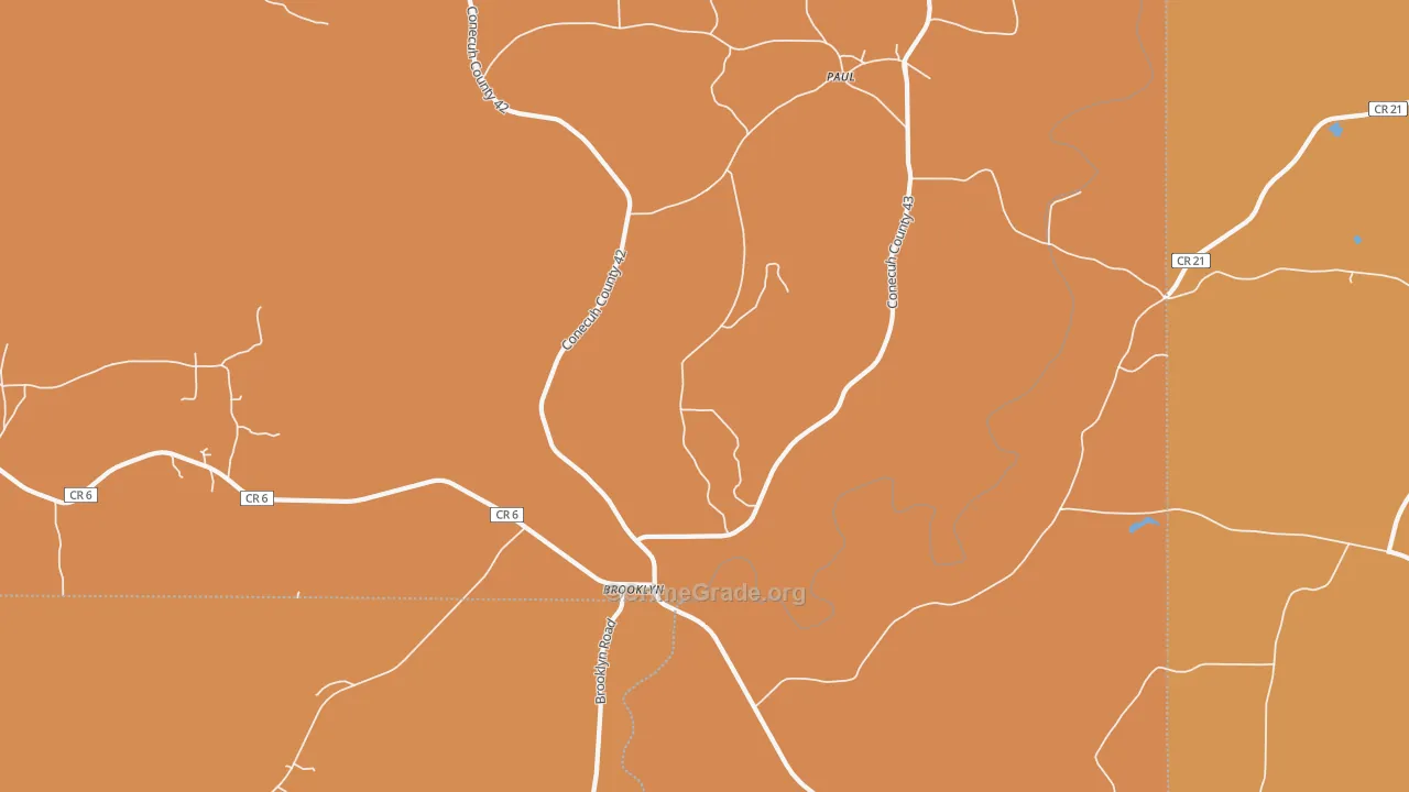 Paul, AL Map of Burglary Rates