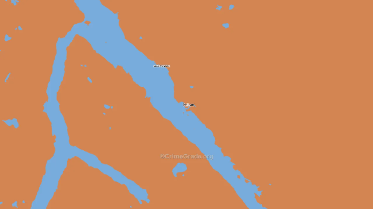 Pelican, AK Map of Burglary Rates