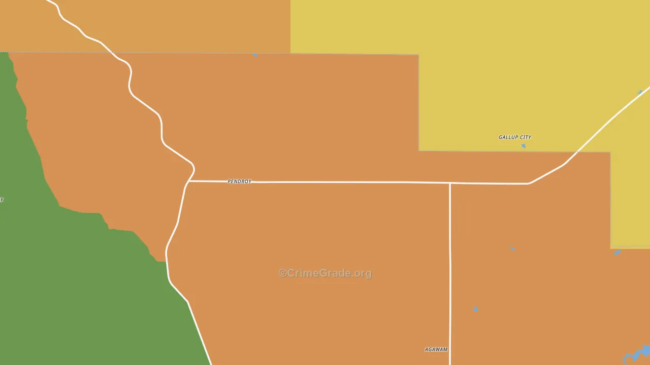 Pendroy, MT Map of Burglary Rates