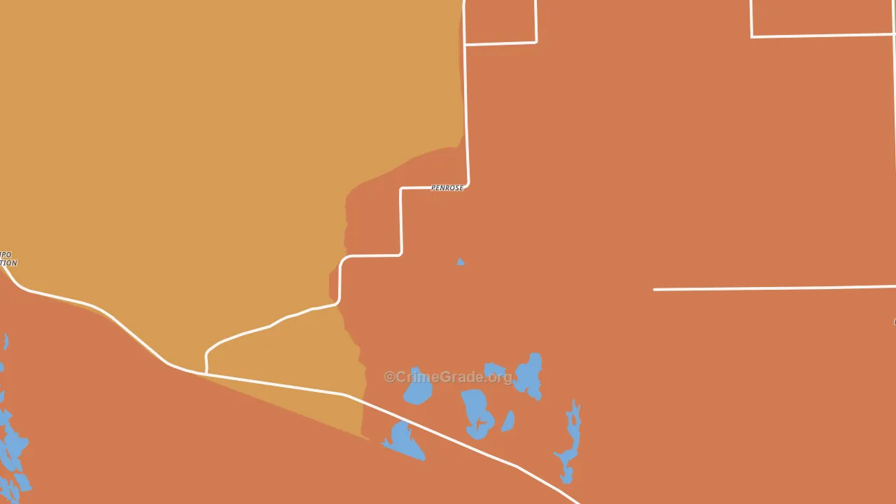Penrose, UT Map of Burglary Rates