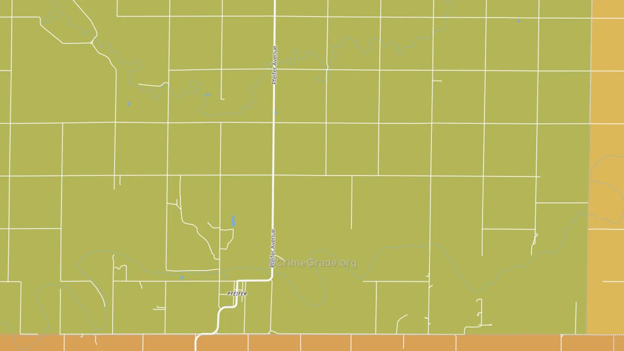Pfeifer, KS Map of Burglary Rates