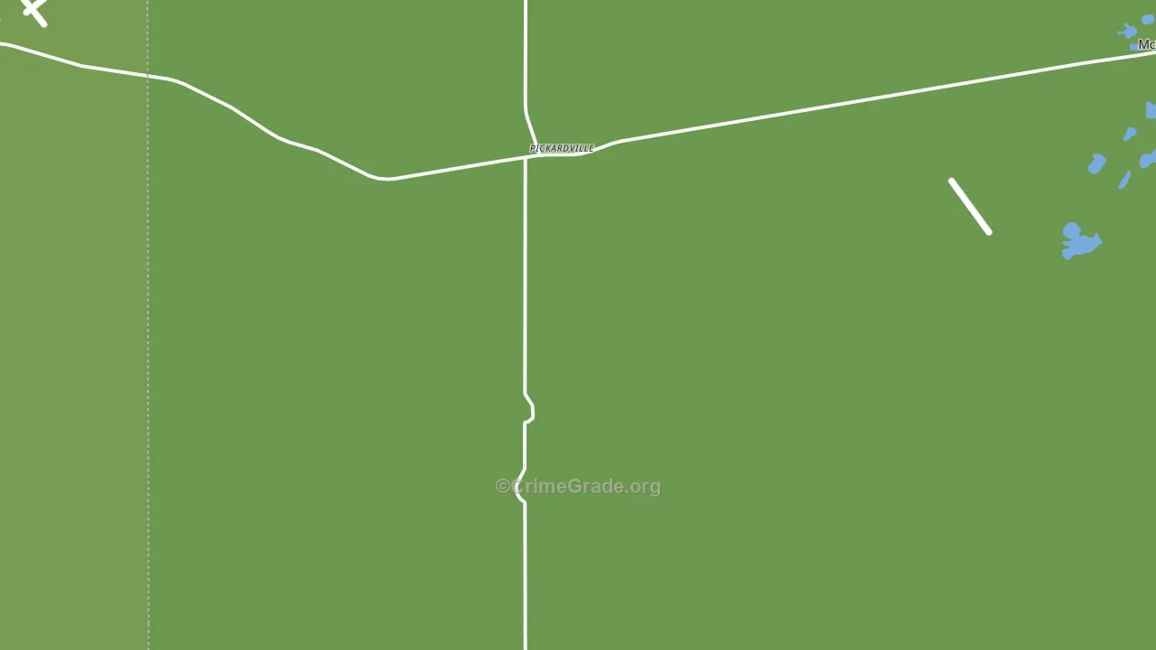 Pickardville, ND Map of Burglary Rates