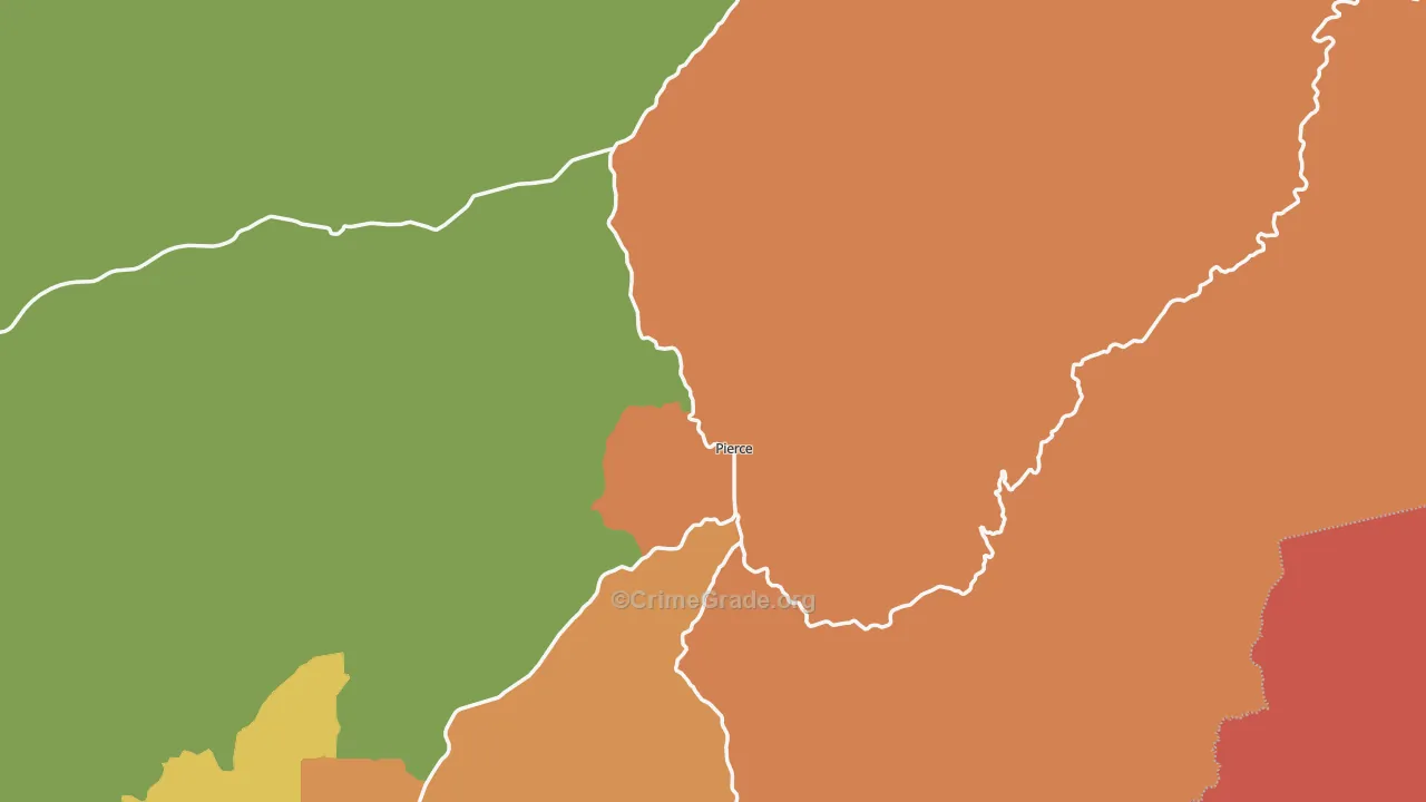 Pierce, ID Map of Burglary Rates