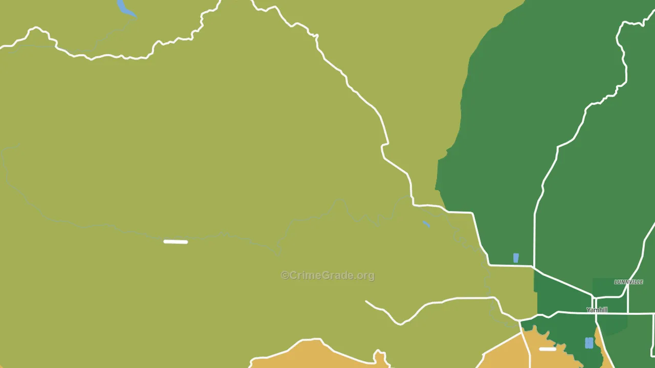 Pike, OR Map of Burglary Rates