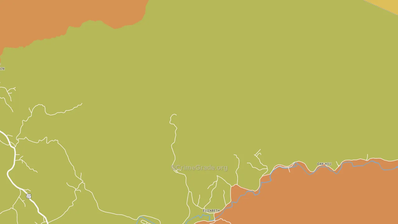Pilot Mountain, TN Map of Burglary Rates