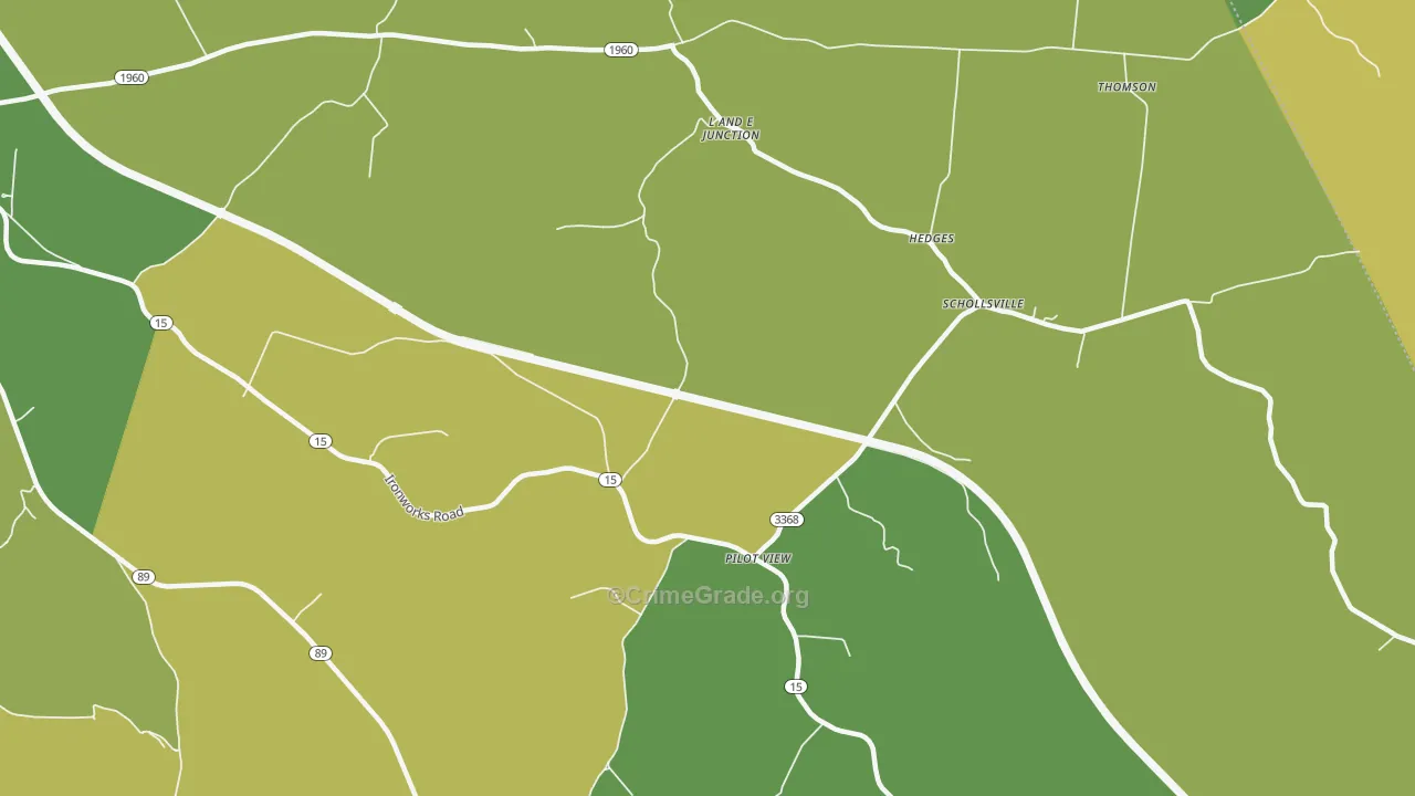 Pilot View, KY Map of Burglary Rates