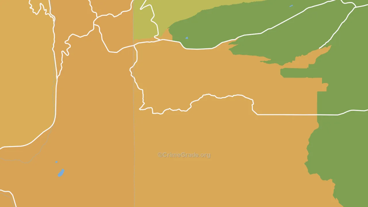 Pine Grove, OR Map of Burglary Rates