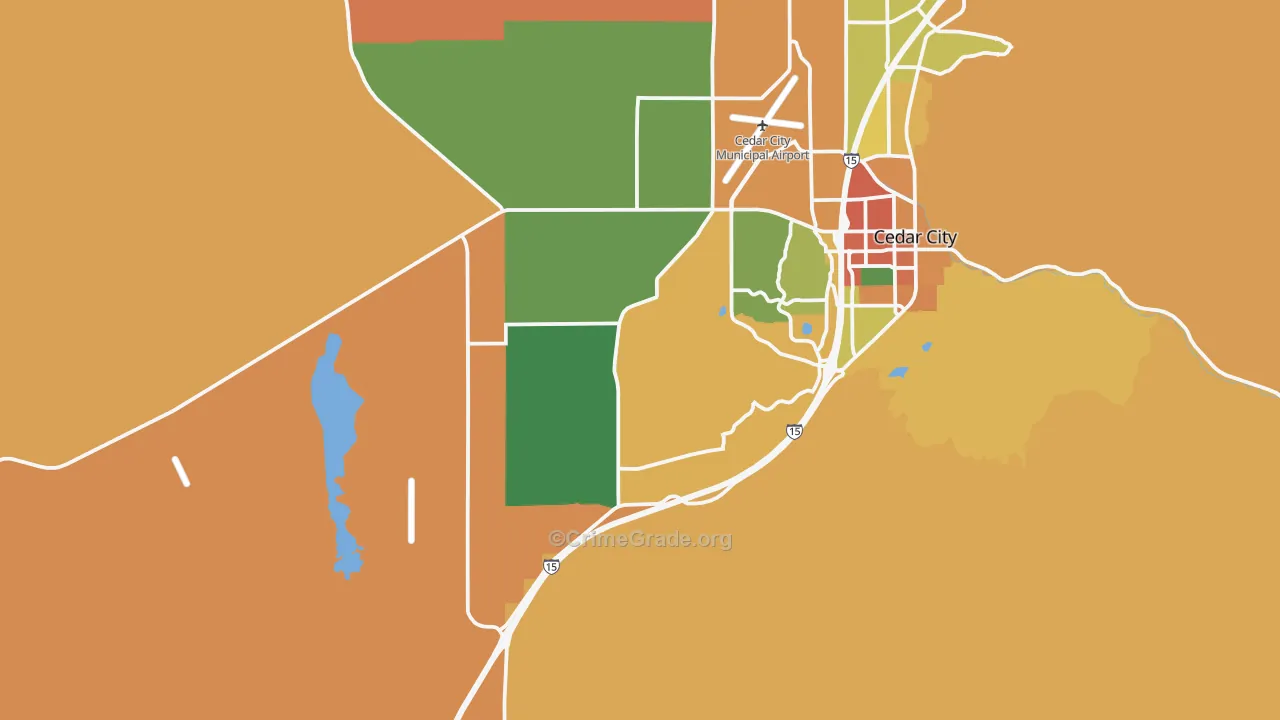 Pintura, UT Map of Burglary Rates