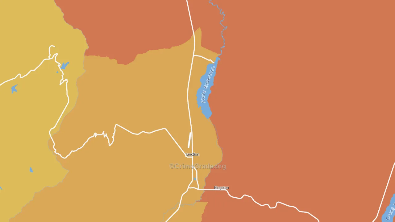 Piute County, UT Map of Burglary Rates