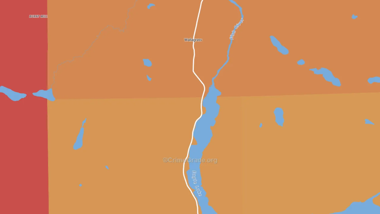 Plaisted, ME Map of Burglary Rates
