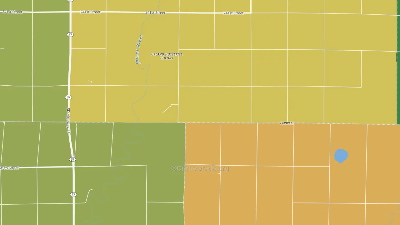 Plano, SD Map of Burglary Rates