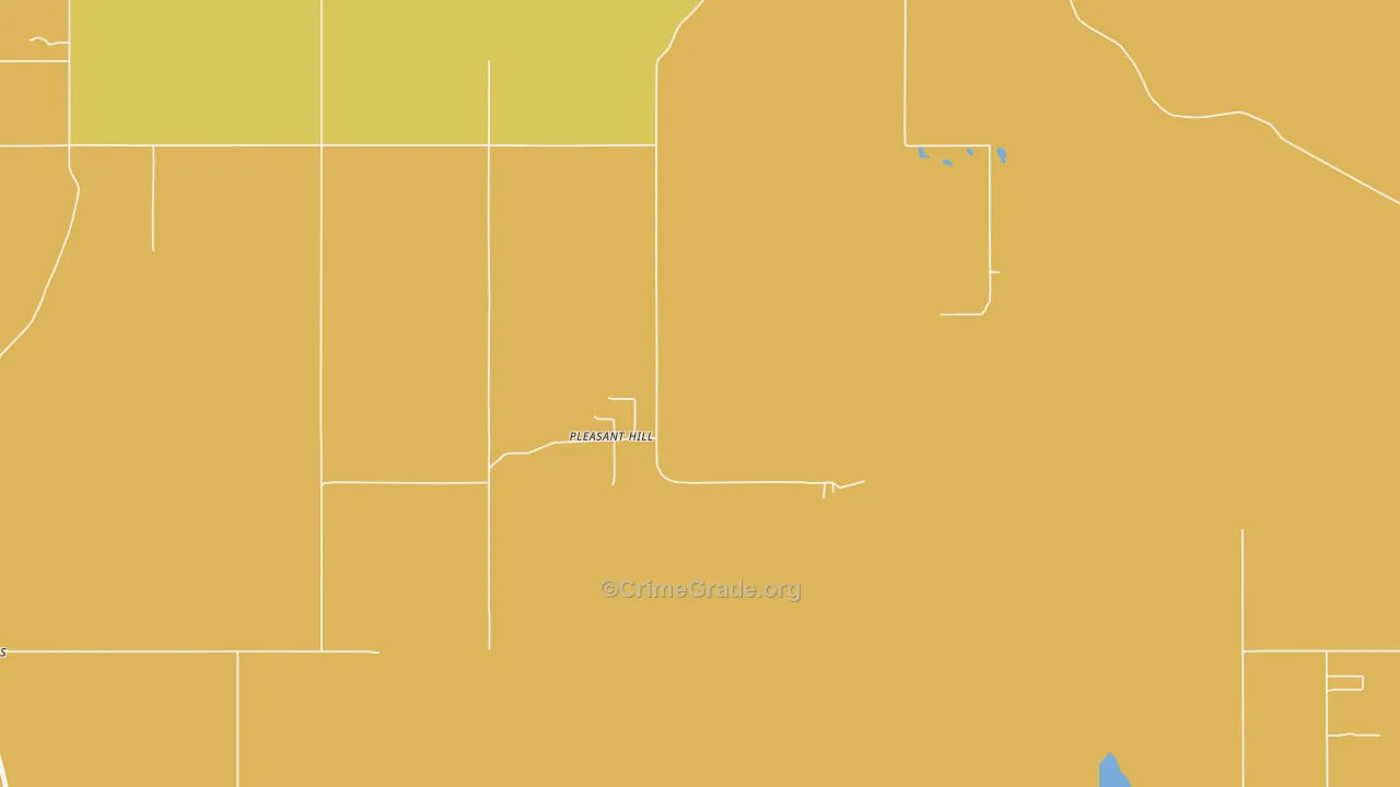 Pleasant Hill, OK Map of Burglary Rates